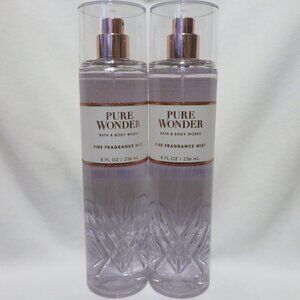 PURE WONDER Bath & Body Works Fine Fragrance Mist 8 fl oz x 2
